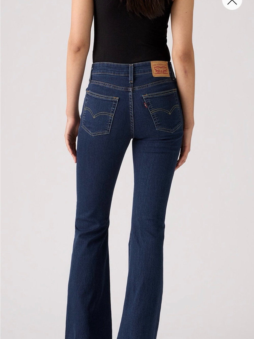 Levi's High-Rise Dark Blue Flare Jeans